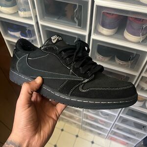 Travis Scott Men's Black Sneakers
